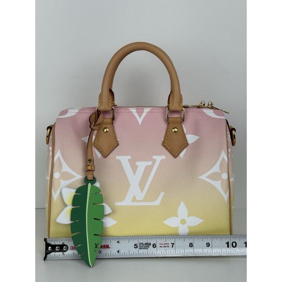 Louis Vuitton Monogram Giant By The Pool Speedy Bandouliere 25 Light Pink C-6 - Picture 13 of 16